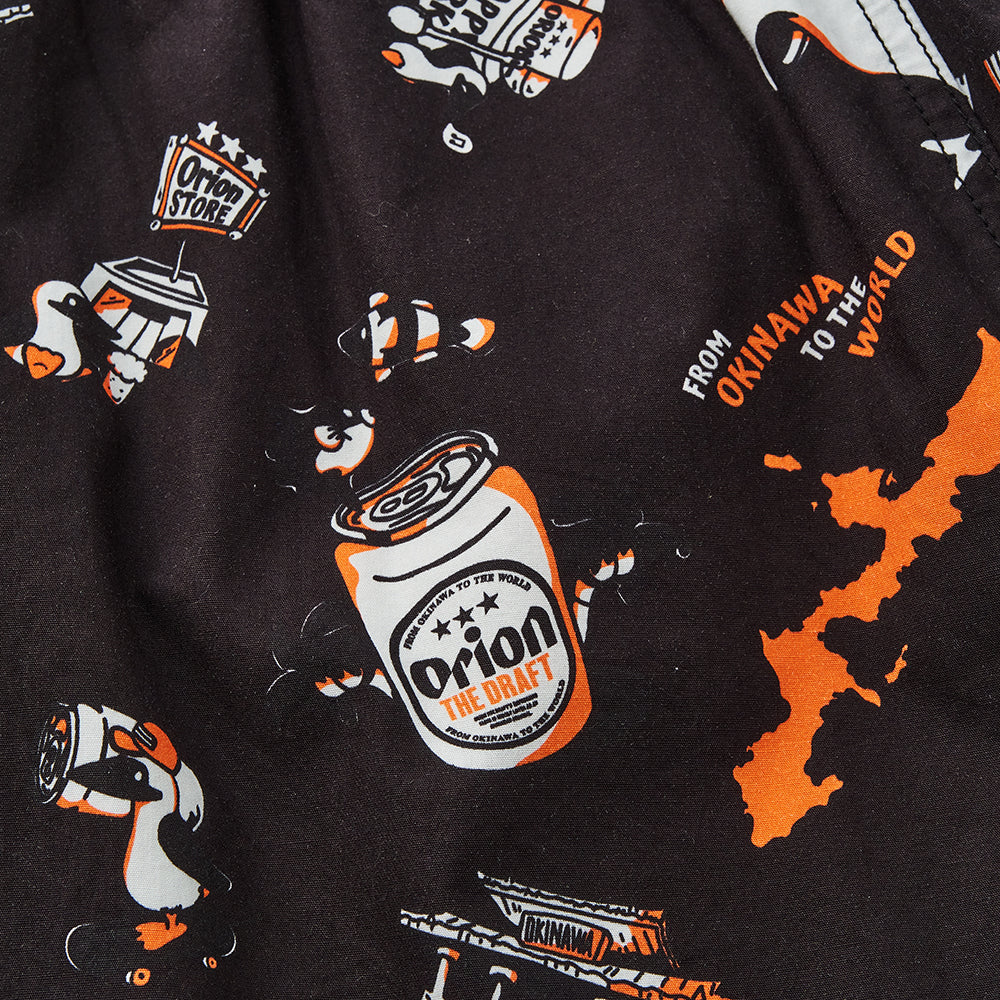 【チャムスコラボ】OKINAWA CALLING Shirt　BLACK