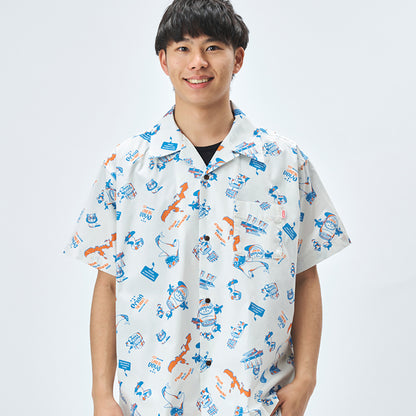 【チャムスコラボ】OKINAWA CALLING Shirt　WHITE