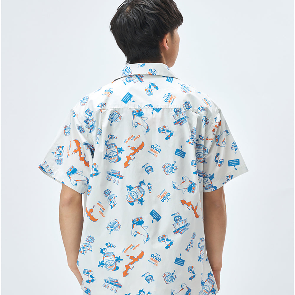 【チャムスコラボ】OKINAWA CALLING Shirt　WHITE