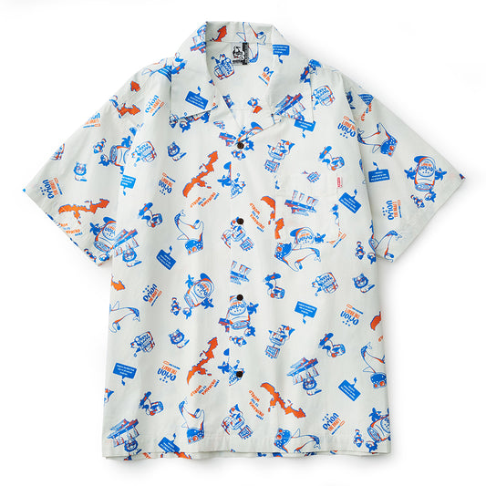 【チャムスコラボ】OKINAWA CALLING Shirt　WHITE