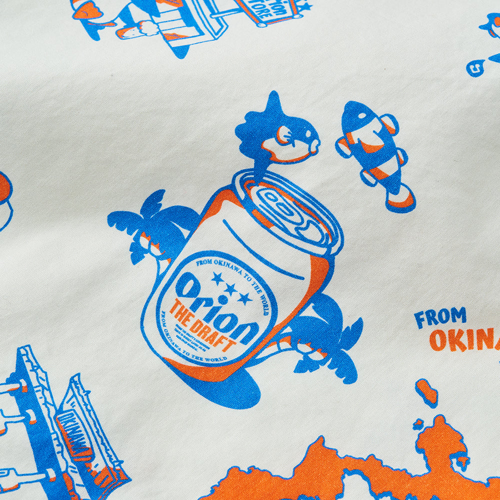 【チャムスコラボ】OKINAWA CALLING Shirt　WHITE