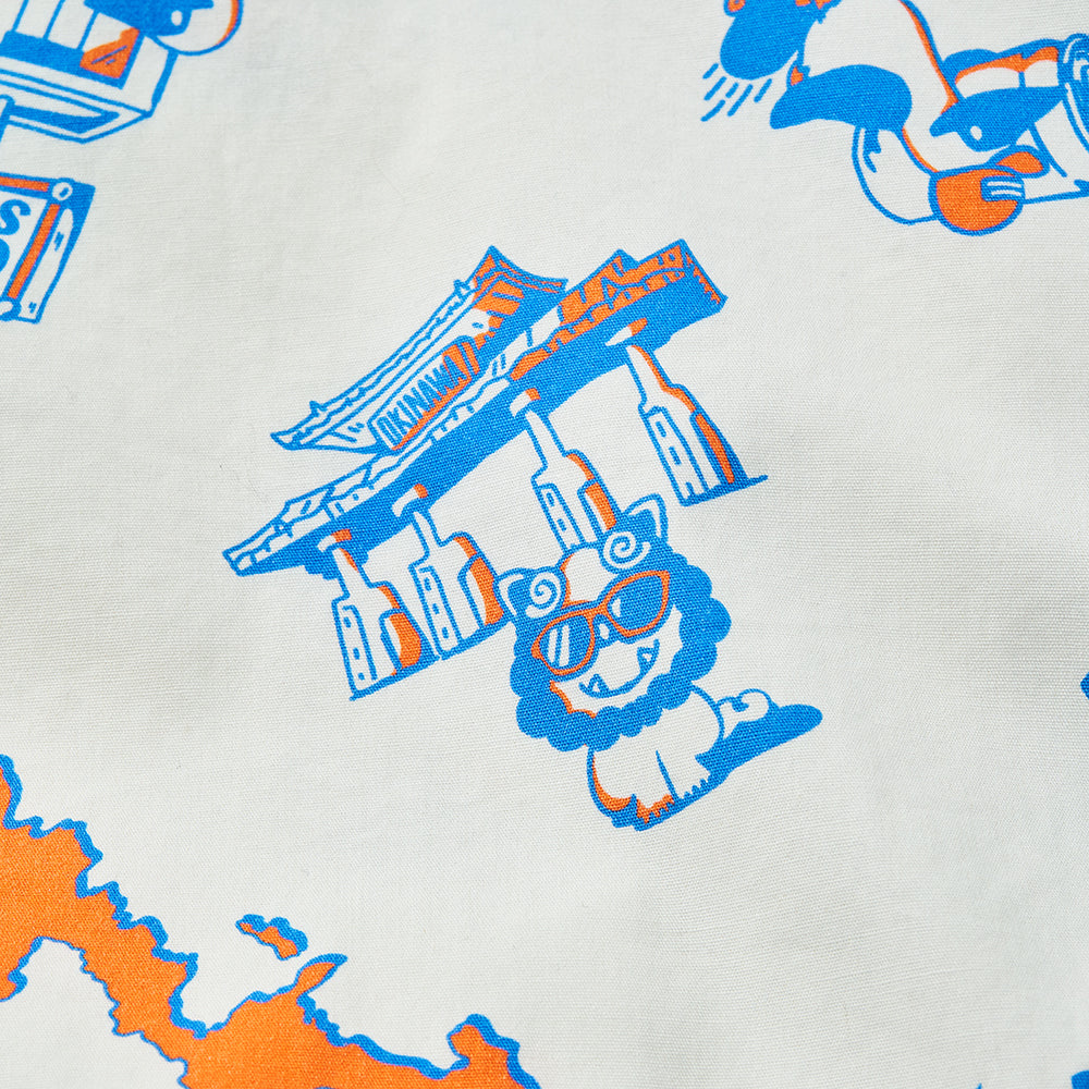 【チャムスコラボ】OKINAWA CALLING Shirt　WHITE