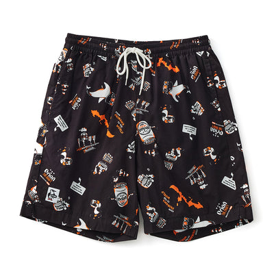 【チャムスコラボ】OKINAWA CALLING Short　BLACK