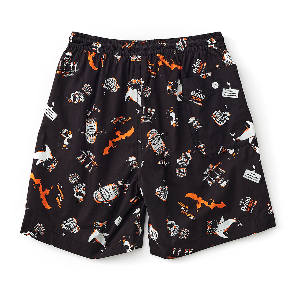【チャムスコラボ】OKINAWA CALLING Short　BLACK