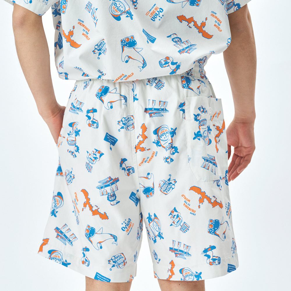 【チャムスコラボ】OKINAWA CALLING Short　WHITE