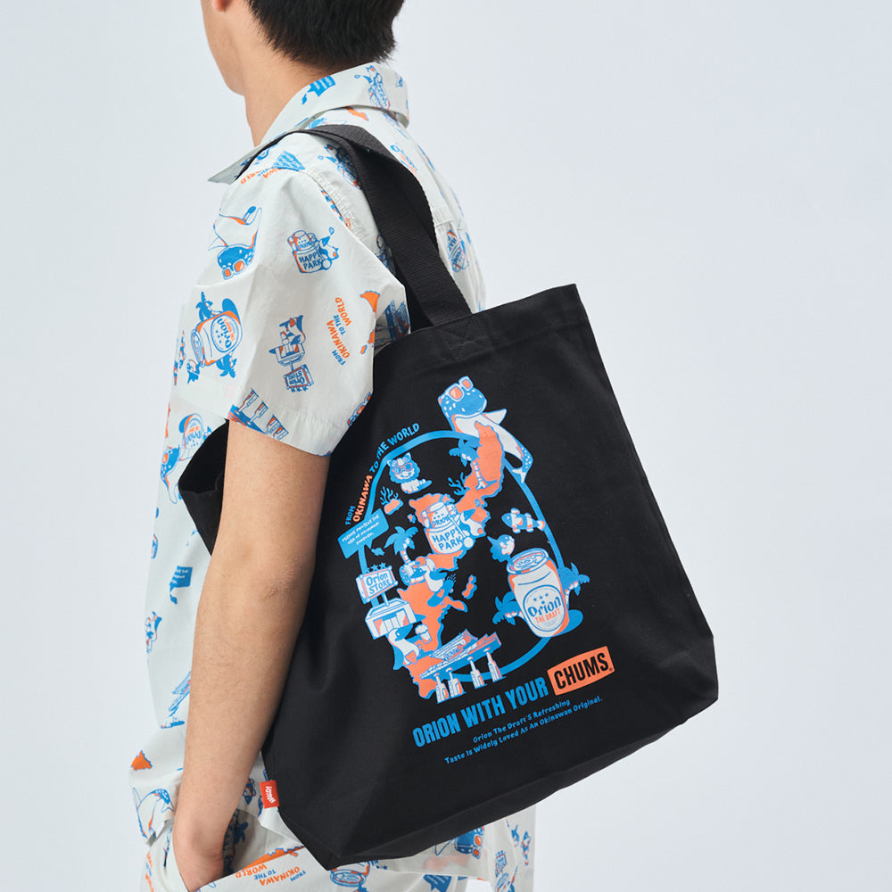 【チャムスコラボ】OWYC Canvas Tote BLACK
