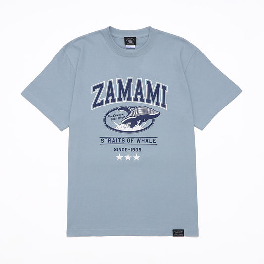 ZAMAMI WHALE Tシャツ 【ORION×REPRESENT OKINAWA】(カラー:アシッドブルー)