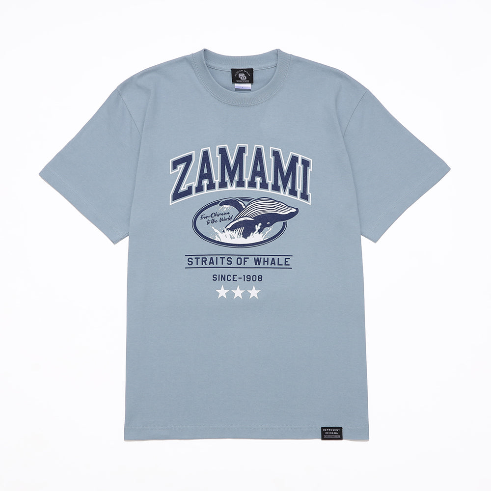 ZAMAMI WHALE Tシャツ 【ORION×REPRESENT OKINAWA】（カラー：アシッドブルー）