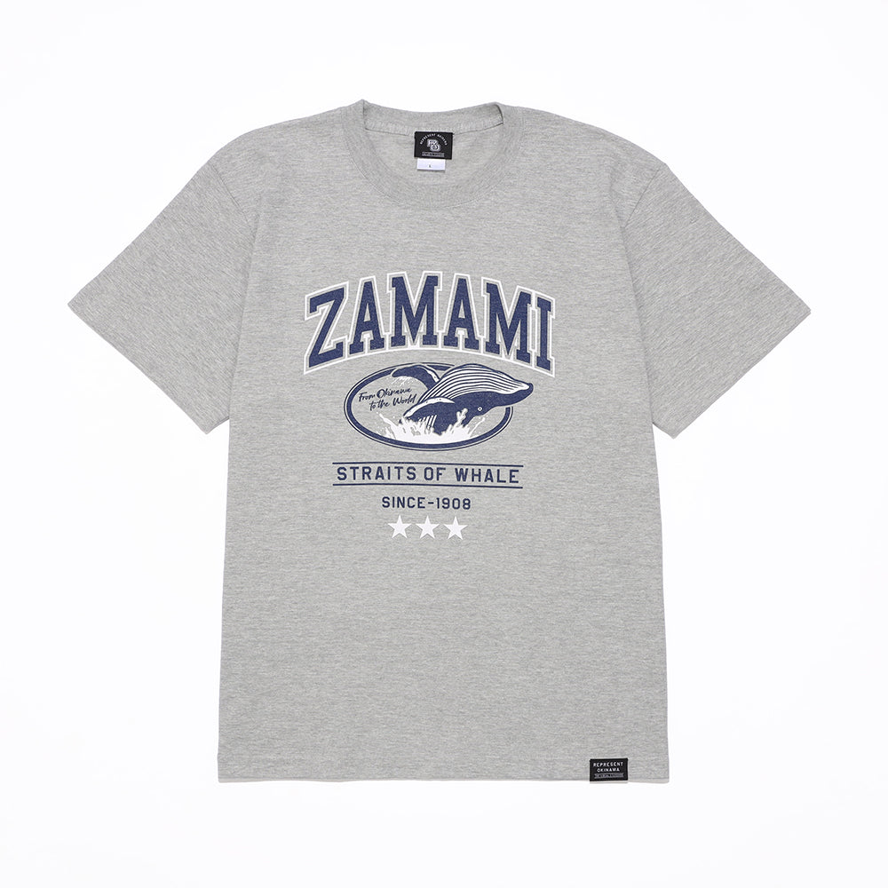 ZAMAMI WHALE Tシャツ 【ORION×REPRESENT OKINAWA】（カラー：グレー）