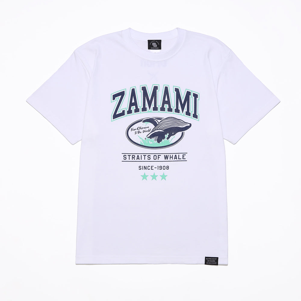 ZAMAMI WHALE Tシャツ 【ORION×REPRESENT OKINAWA】（カラー：ホワイト）