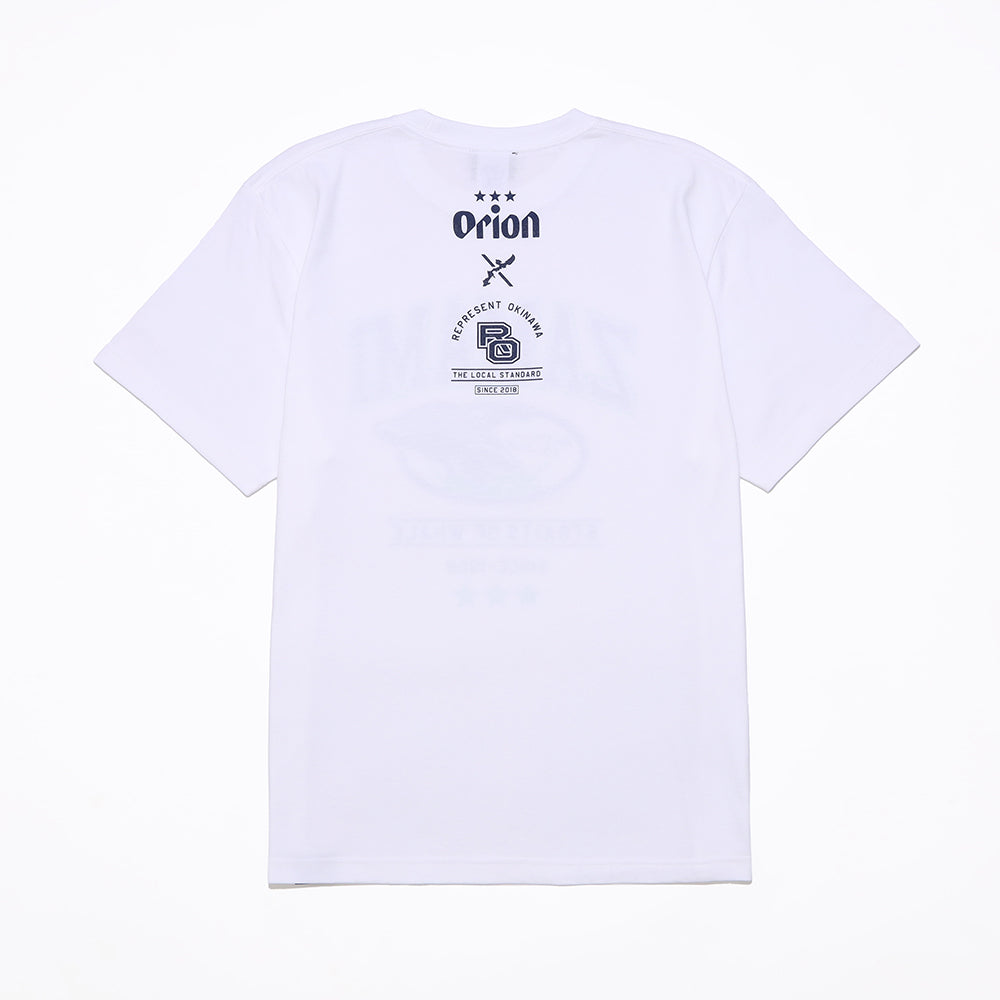 ZAMAMI WHALE Tシャツ 【ORION×REPRESENT OKINAWA】（カラー：ホワイト）