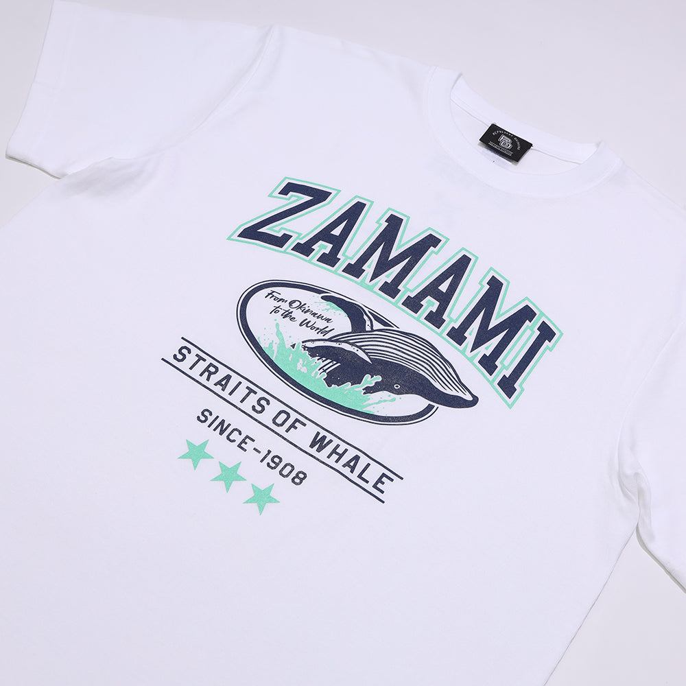 ZAMAMI WHALE Tシャツ 【ORION×REPRESENT OKINAWA】（カラー：ホワイト）