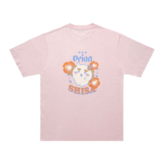 ちいかわ×オリオンビール シーサーのおみやげやさん Tシャツ （ライトピンク_SHISA）