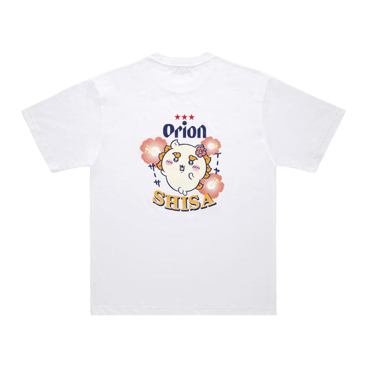 ちいかわ×オリオンビール シーサーのおみやげやさん Tシャツ （ホワイト_SHISA）