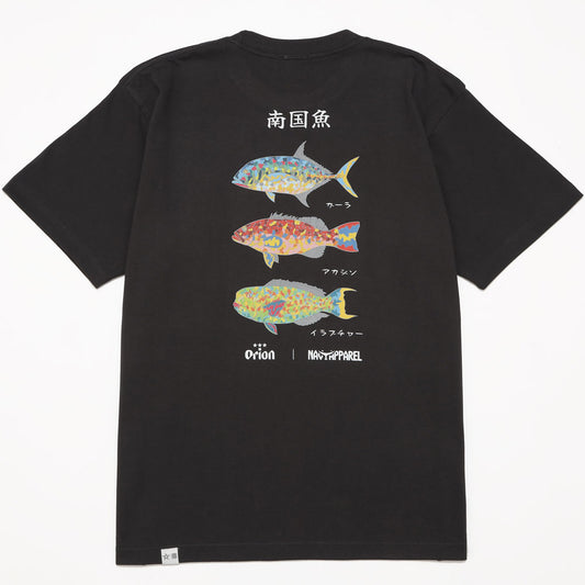 南国魚Tシャツ 【ORION×NAVY APPAREL】(カラー:スミクロ)