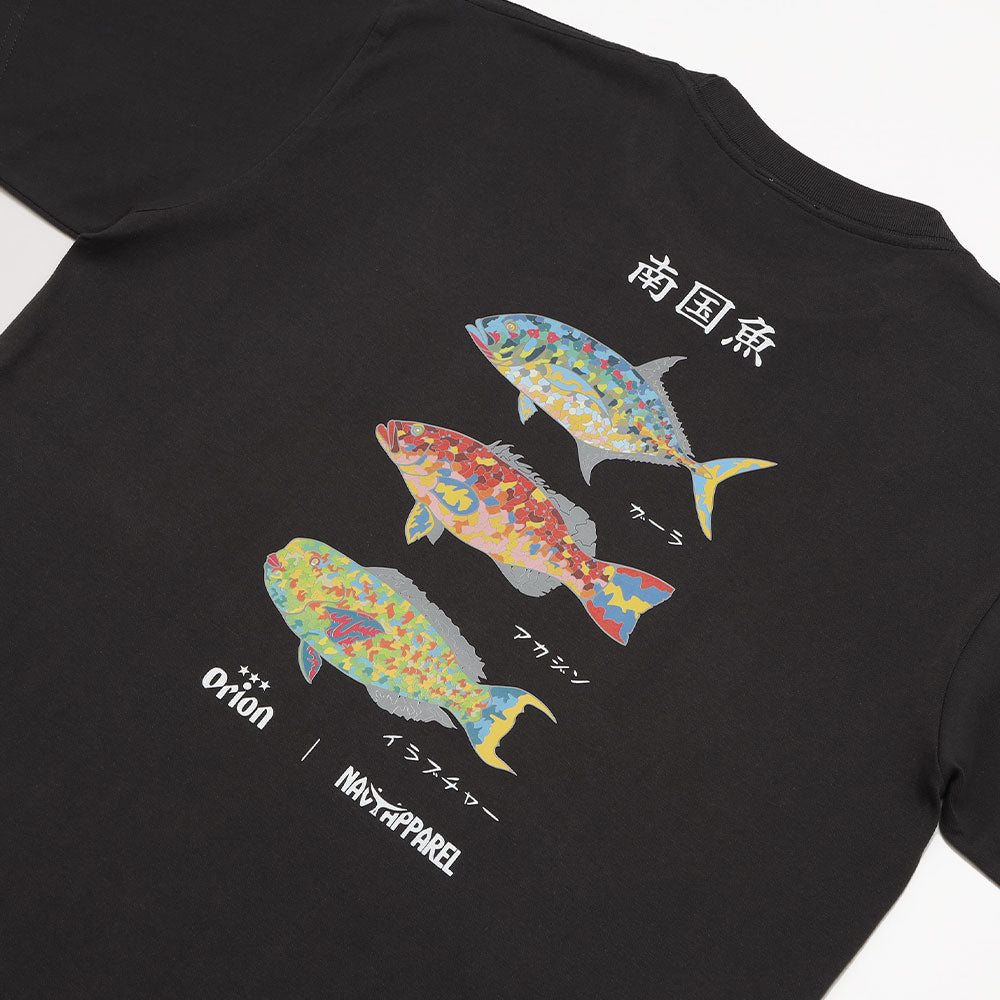 南国魚Tシャツ 【ORION×NAVY APPAREL】（カラー：スミクロ）