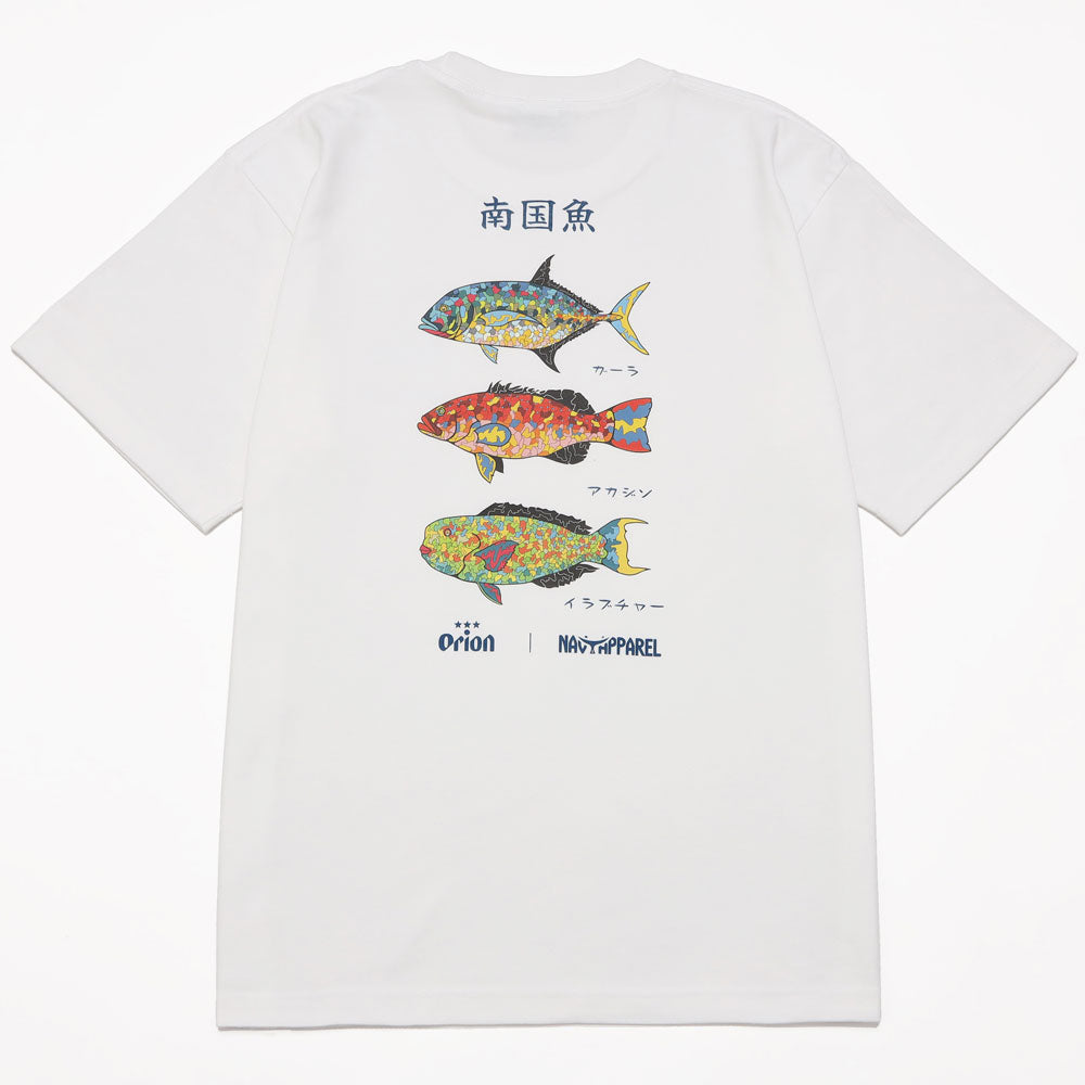 南国魚Tシャツ 【ORION×NAVY APPAREL】（カラー：ホワイト）　