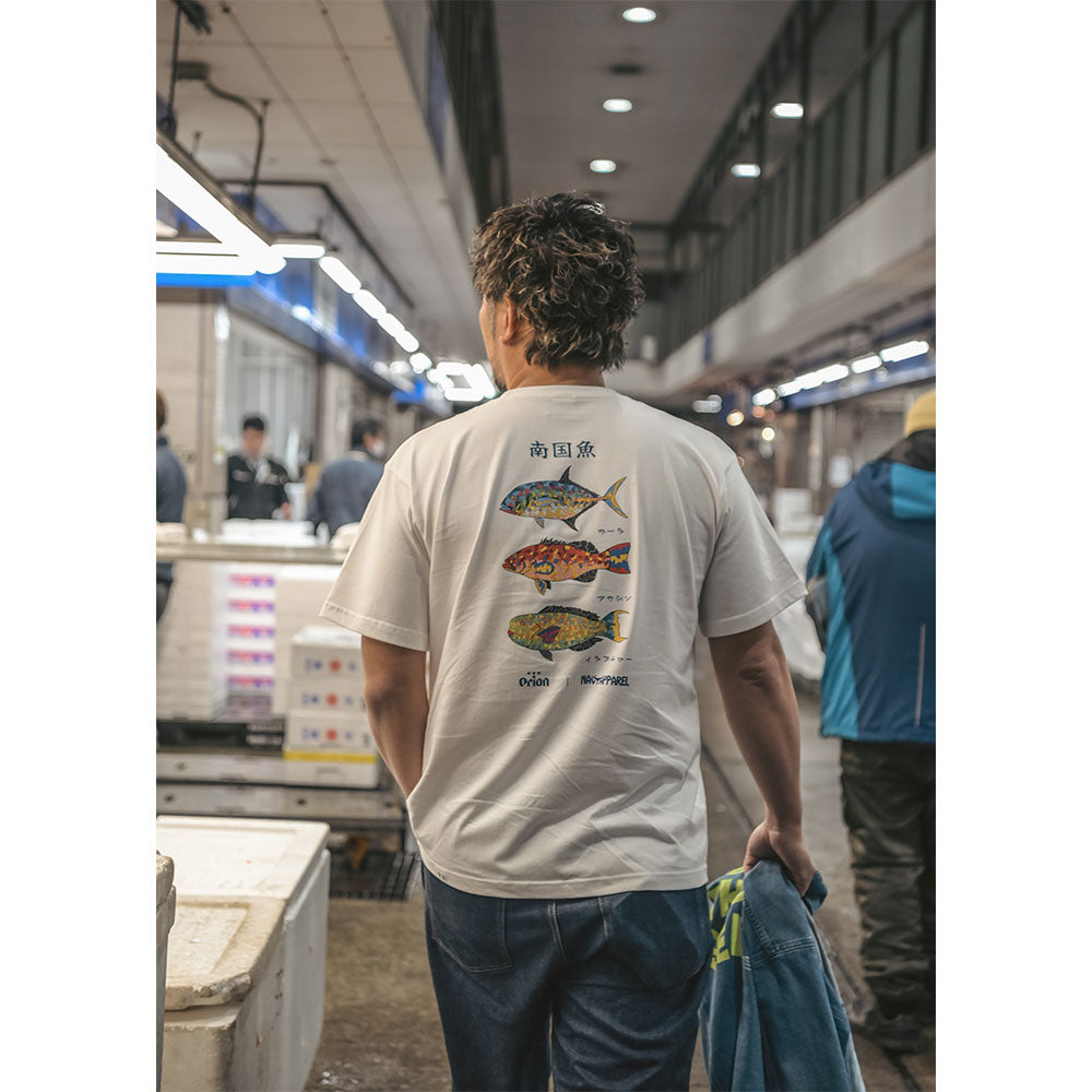 南国魚Tシャツ 【ORION×NAVY APPAREL】（カラー：ホワイト）　