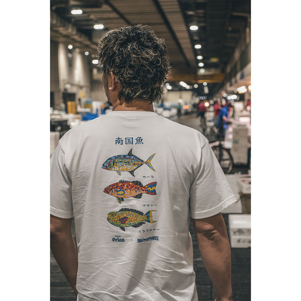 南国魚Tシャツ 【ORION×NAVY APPAREL】（カラー：ホワイト）　