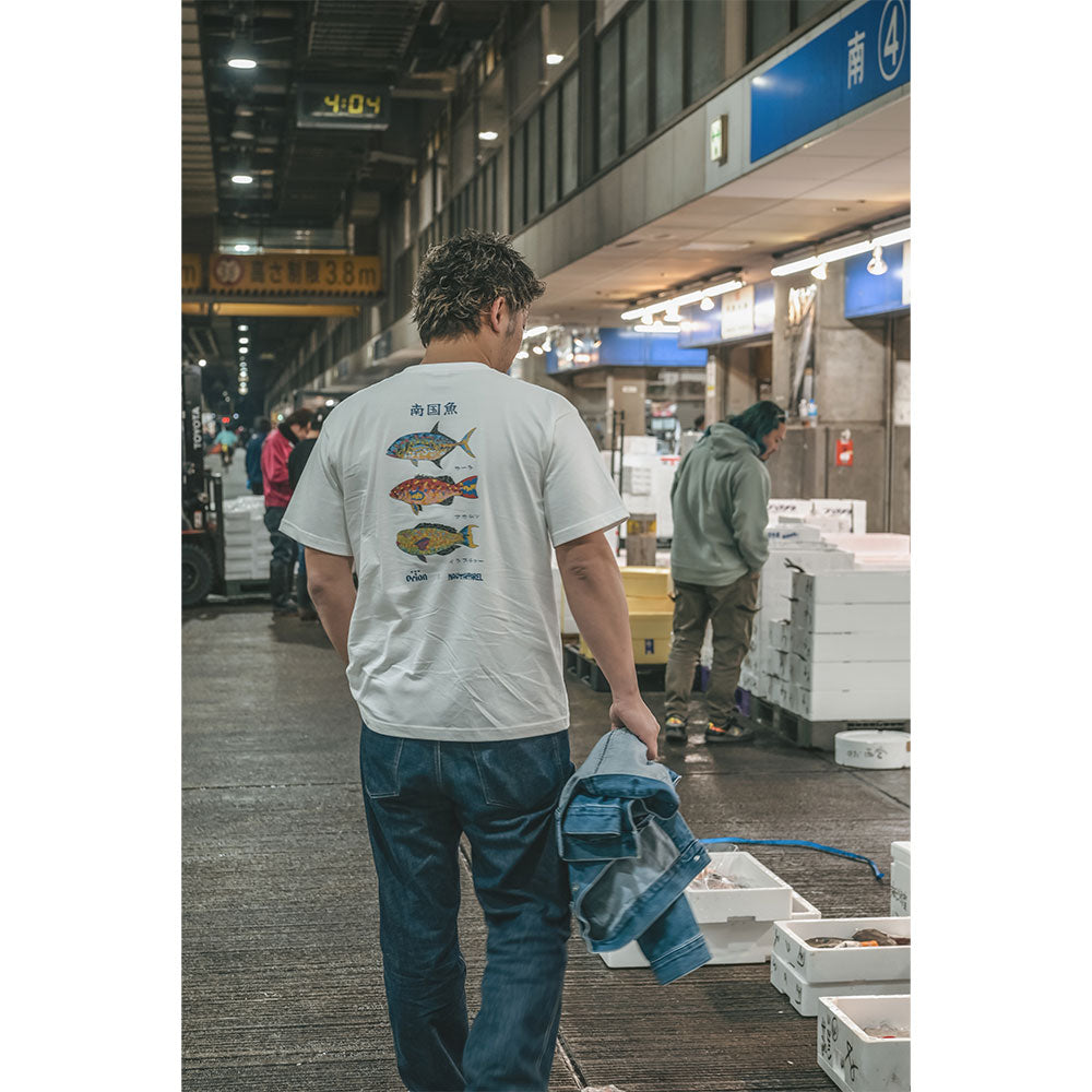 南国魚Tシャツ 【ORION×NAVY APPAREL】（カラー：ホワイト）　