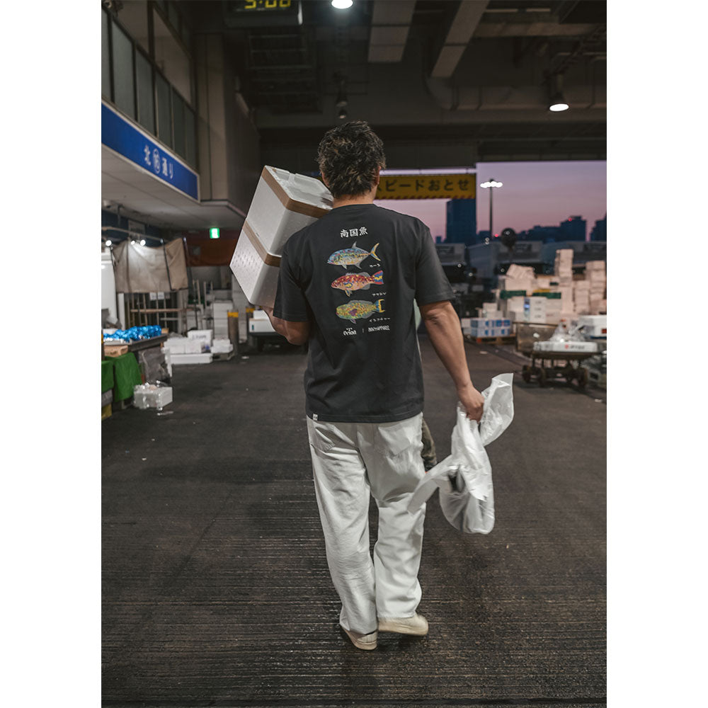 南国魚Tシャツ 【ORION×NAVY APPAREL】（カラー：スミクロ）