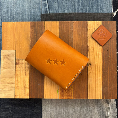 オリジナルレザーウォレット 差し込み錠式（カラー：ブラウン）