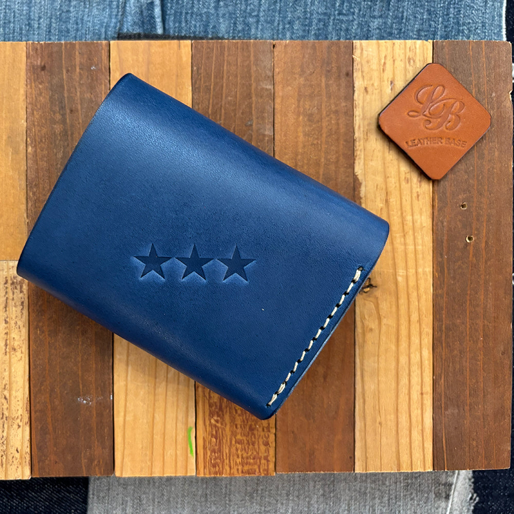 オリジナルレザーウォレット（カラー：ブルー）