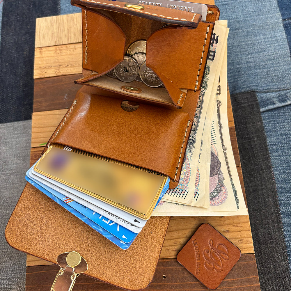 オリジナルレザーウォレット（カラー：ブルー）