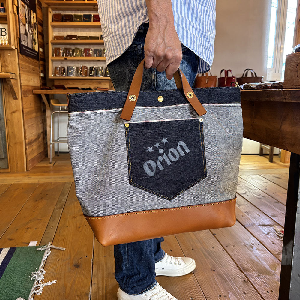 レディース Orion デニム トートバッグ UNION MADE