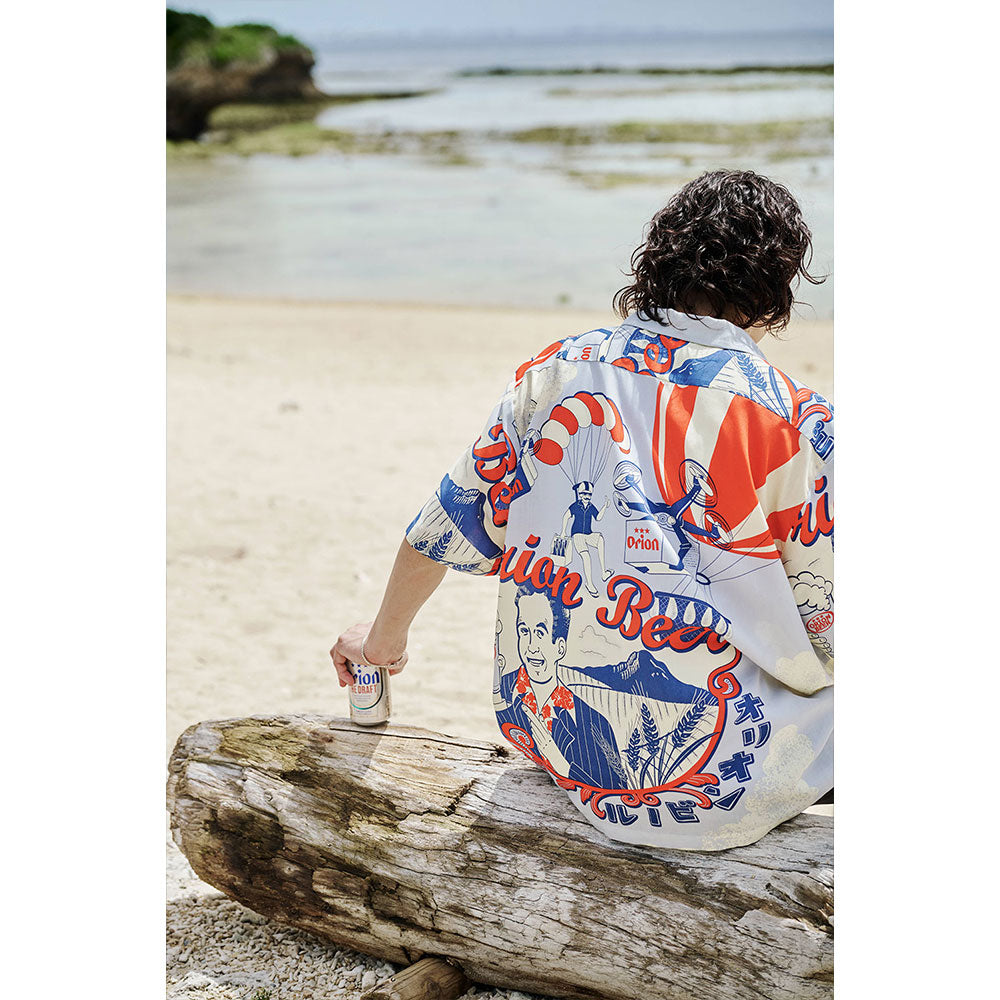 【Eanbe】CARRY Lサイズ 公式オンライン完売品 オリオンビール ORION×Eanbeコラボアロハシャツ『CARRY』 – オリオンビール公式通販