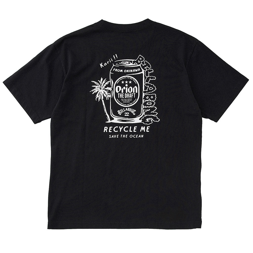 【BILLABONG × ORION】Tシャツ RECYCLE ME （カラー：BLACK）