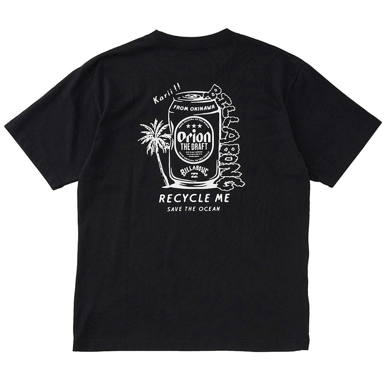 【BILLABONG × ORION】Tシャツ RECYCLE ME （カラー：BLACK）