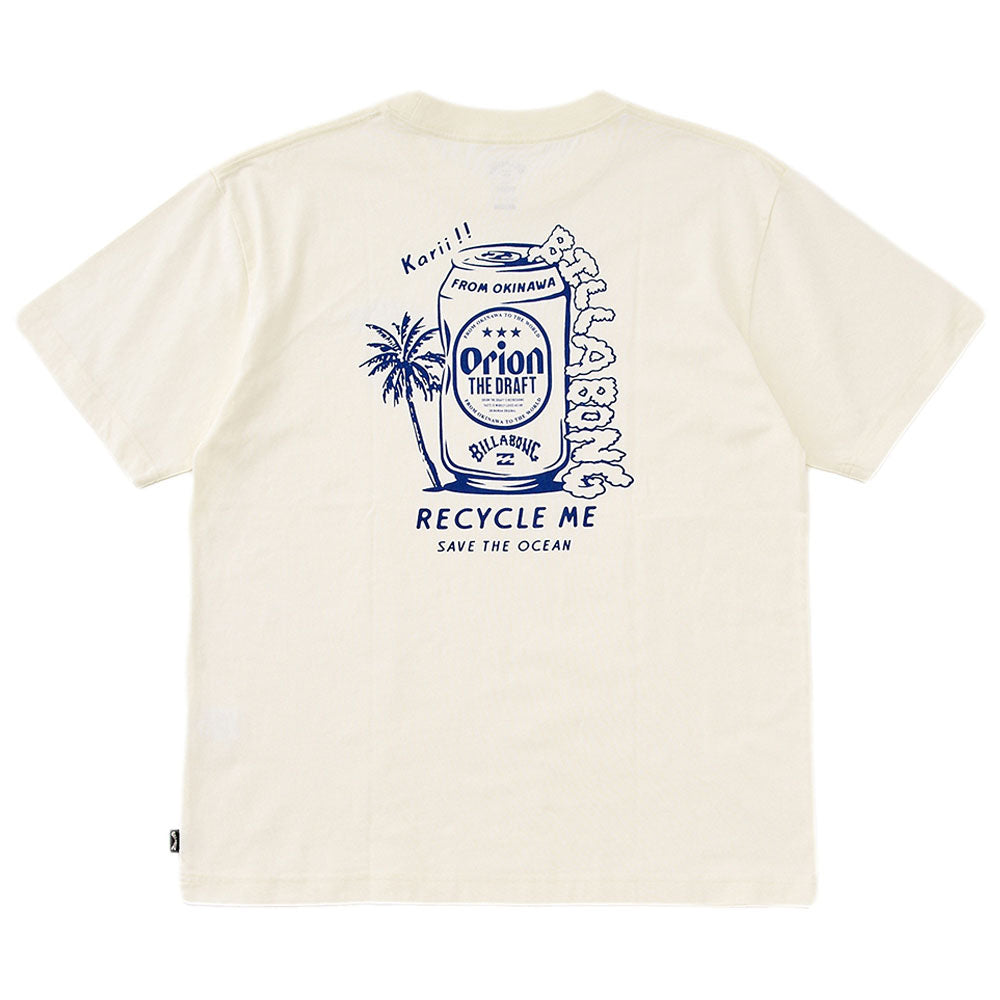 【BILLABONG × ORION】Tシャツ RECYCLE ME （カラー：CREAM）