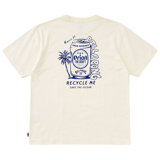 【BILLABONG × ORION】Tシャツ RECYCLE ME （カラー：CREAM）