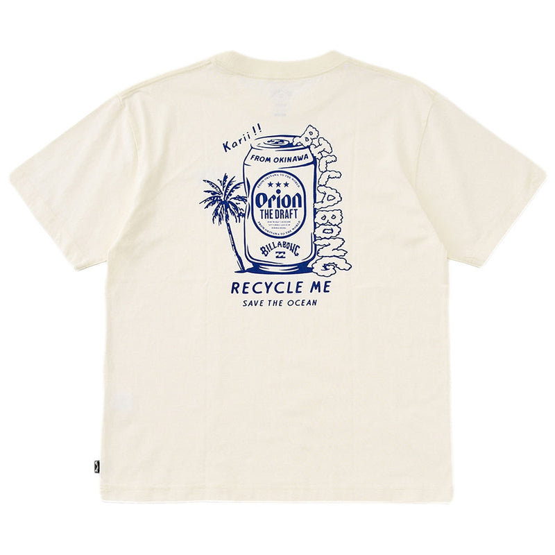 【BILLABONG × ORION】Tシャツ RECYCLE ME （カラー：CREAM）