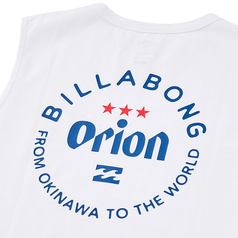 【BILLABONG × ORION】ORION THE DRAFT TANK BILLABONG × ORION】タンクトップ ORION LOGO （ホワイト