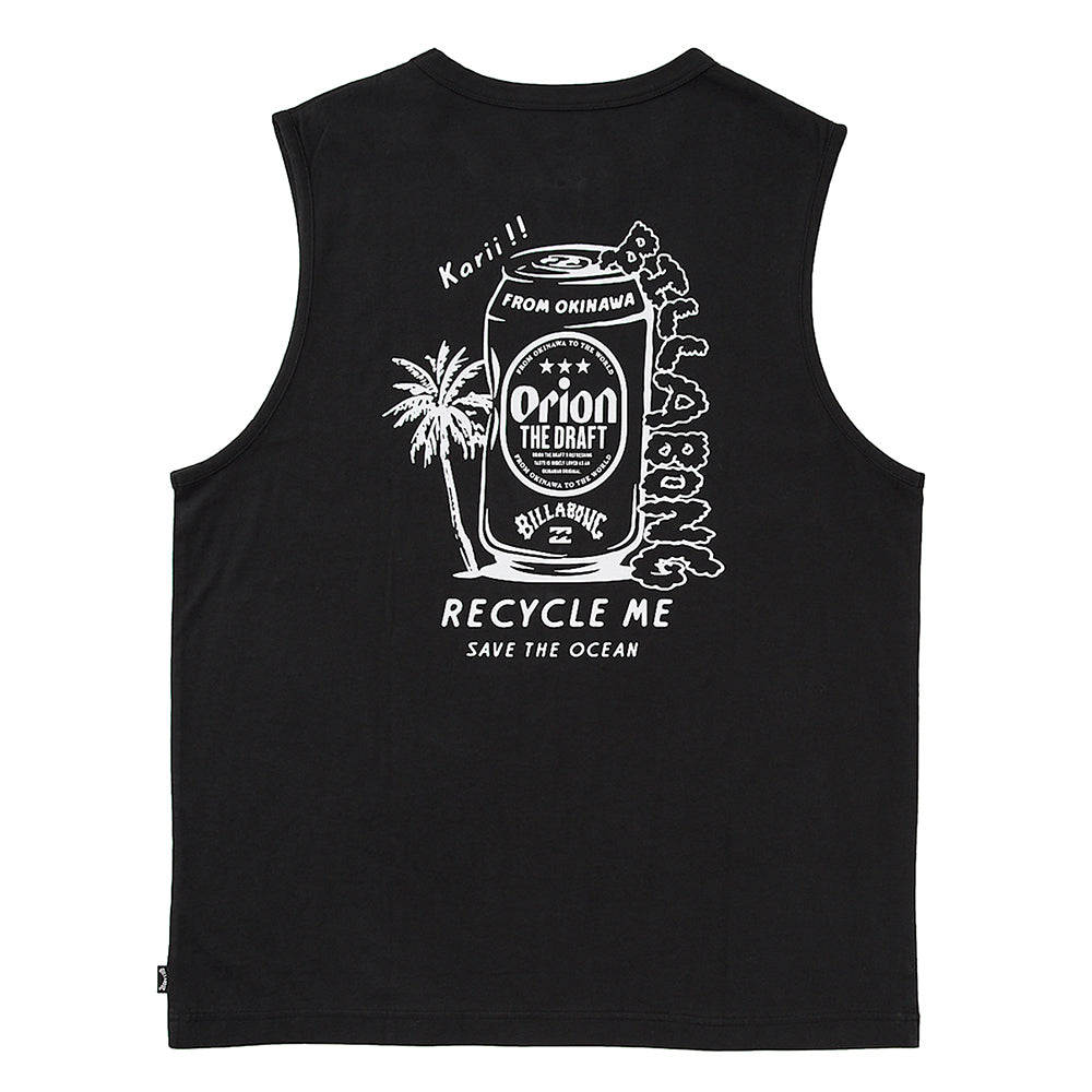 【BILLABONG × ORION】タンクトップ RECYCLE ME （カラー：BLACK）