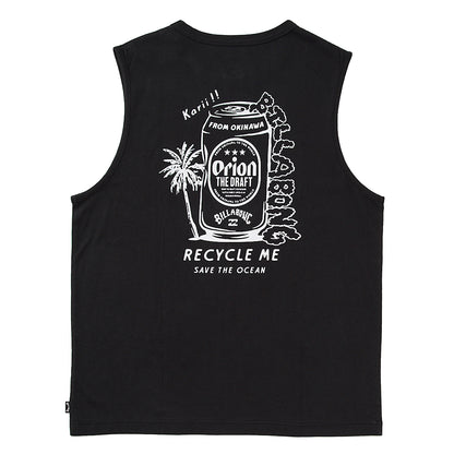 【BILLABONG × ORION】タンクトップ RECYCLE ME （カラー：BLACK）