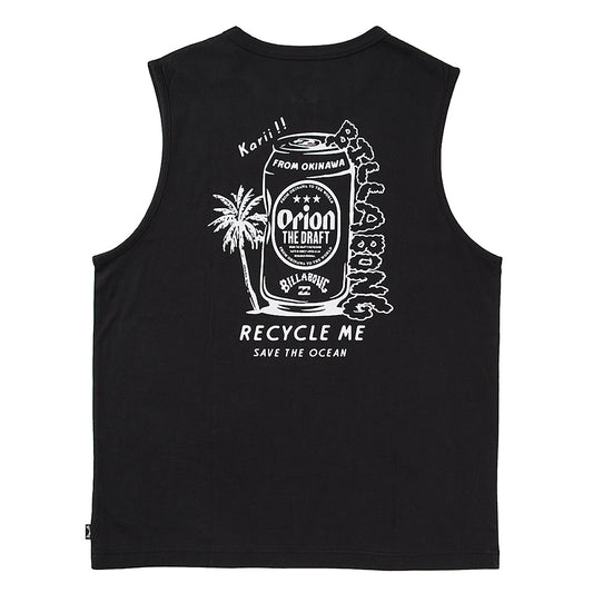 【BILLABONG × ORION】タンクトップ RECYCLE ME （カラー：BLACK）