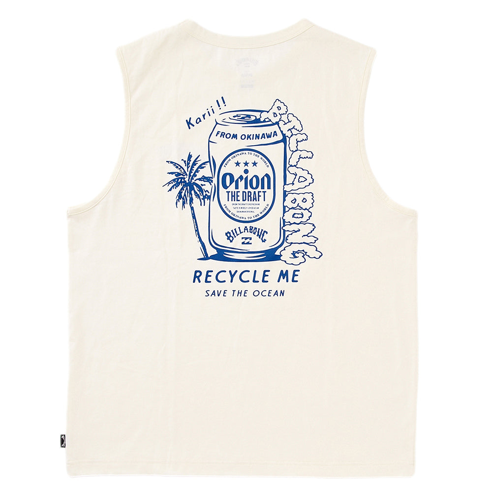 【BILLABONG × ORION】タンクトップ RECYCLE ME （カラー：CREAM）