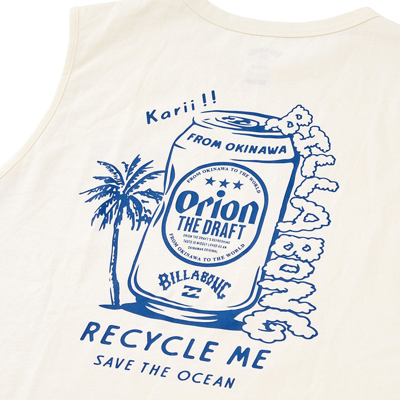 【BILLABONG × ORION】タンクトップ RECYCLE ME （カラー：CREAM）