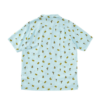 【BILLABONG × ORION】総柄シャツ （カラー：SKY BLUE）