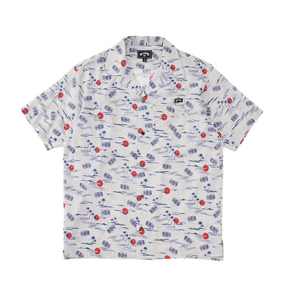 【BILLABONG × ORION】総柄シャツ （カラー：SAND）