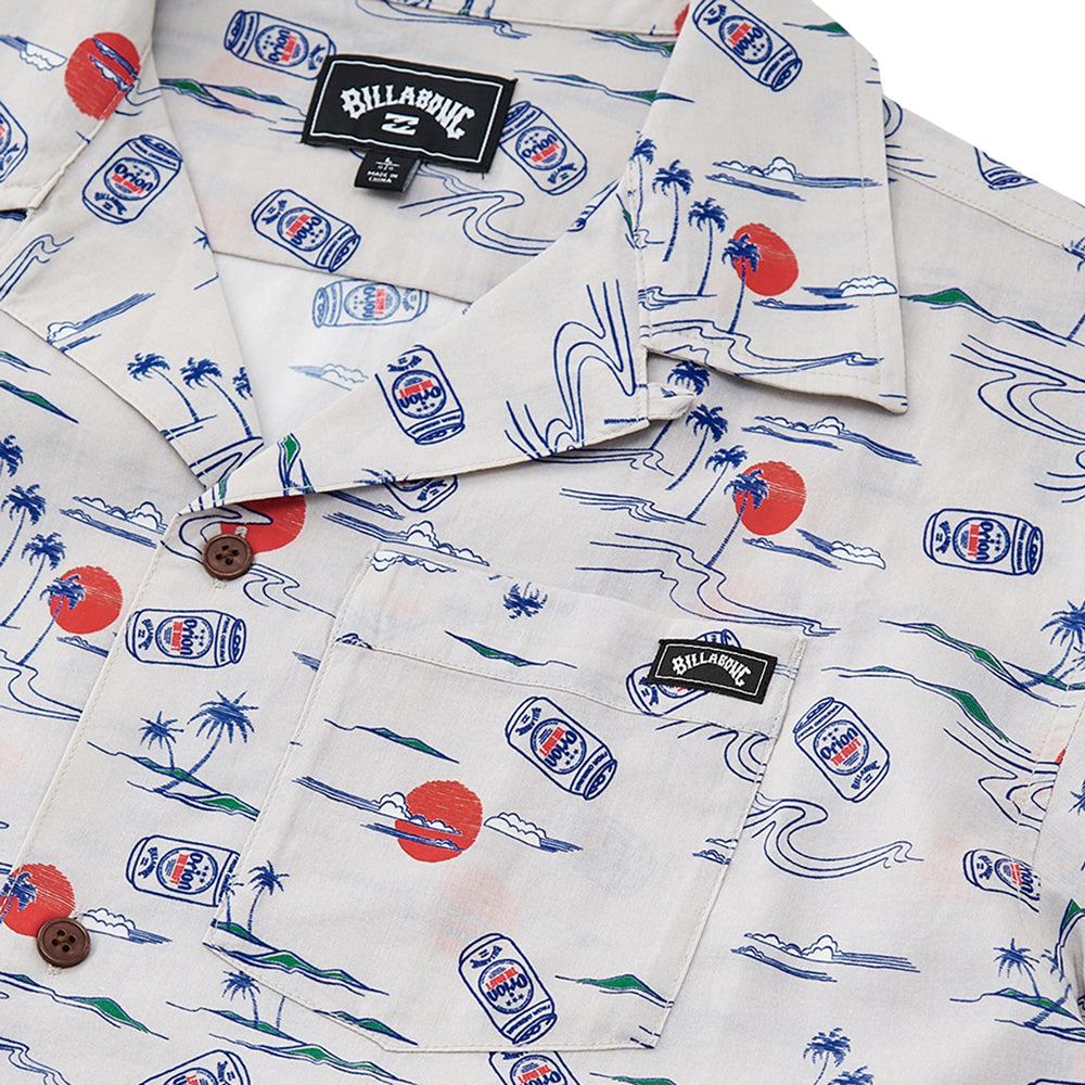 【BILLABONG × ORION】総柄シャツ （カラー：SKY BLUE）