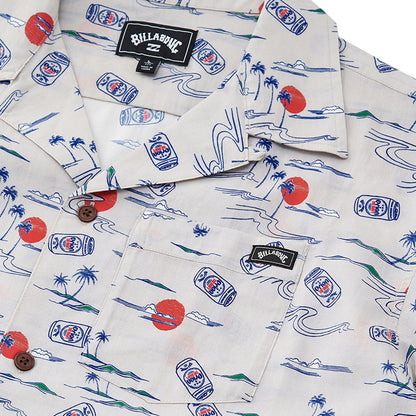 【BILLABONG × ORION】総柄シャツ （カラー：SKY BLUE）
