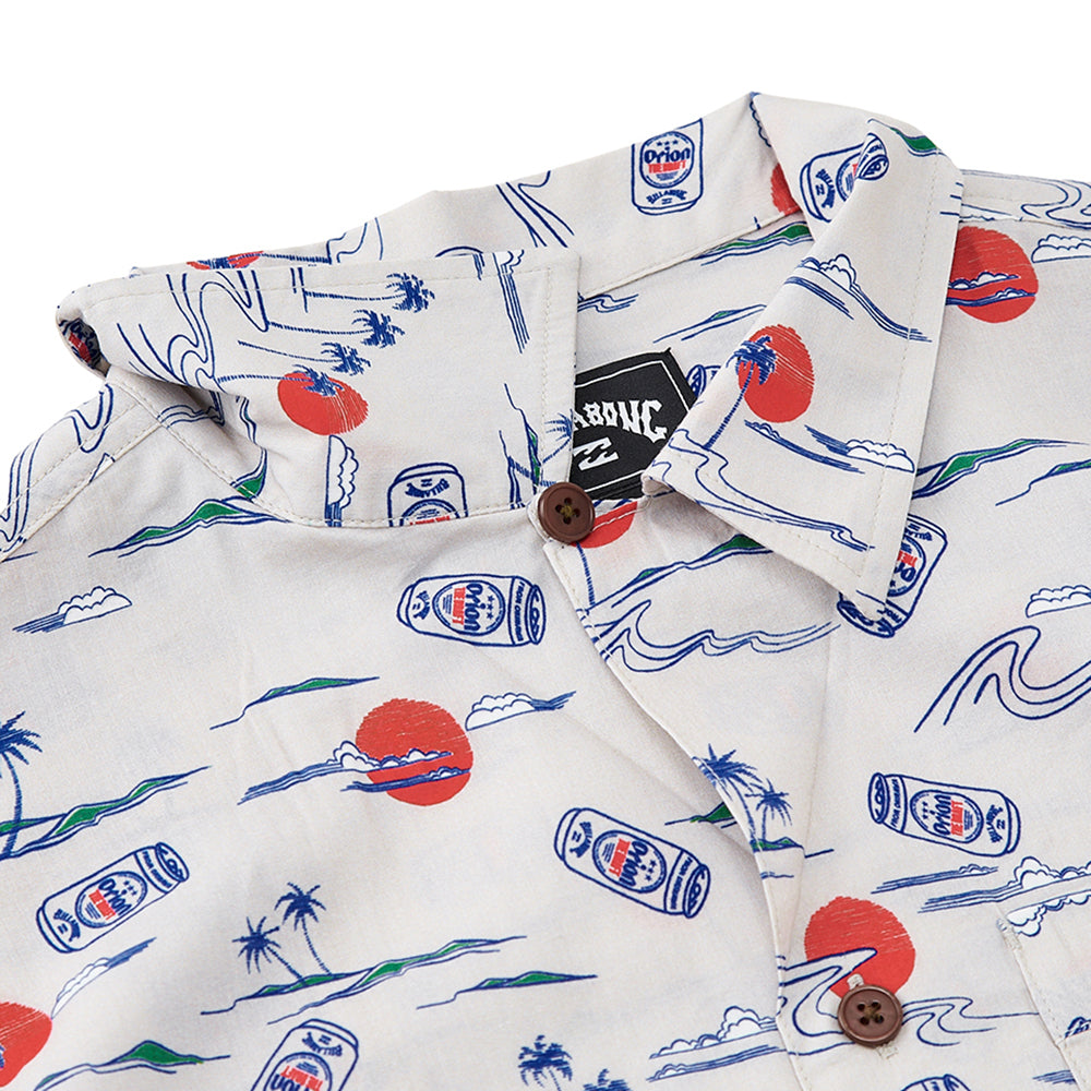 【BILLABONG × ORION】総柄シャツ （カラー：SKY BLUE）