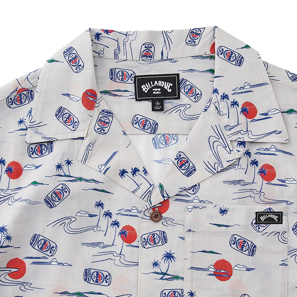 【BILLABONG × ORION】総柄シャツ （カラー：SKY BLUE）