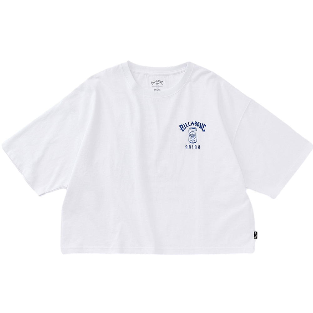 【BILLABONG × ORION】ルーズクロップドTシャツ RECYCLE ME （カラー：WHITE）