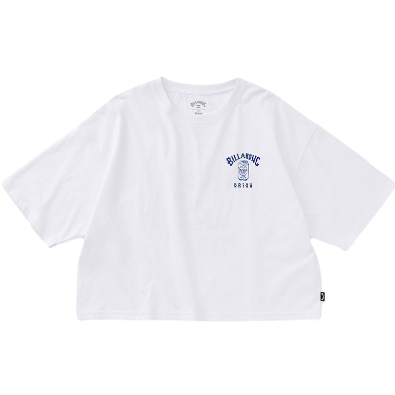 【BILLABONG × ORION】ルーズクロップドTシャツ RECYCLE ME （カラー：WHITE）