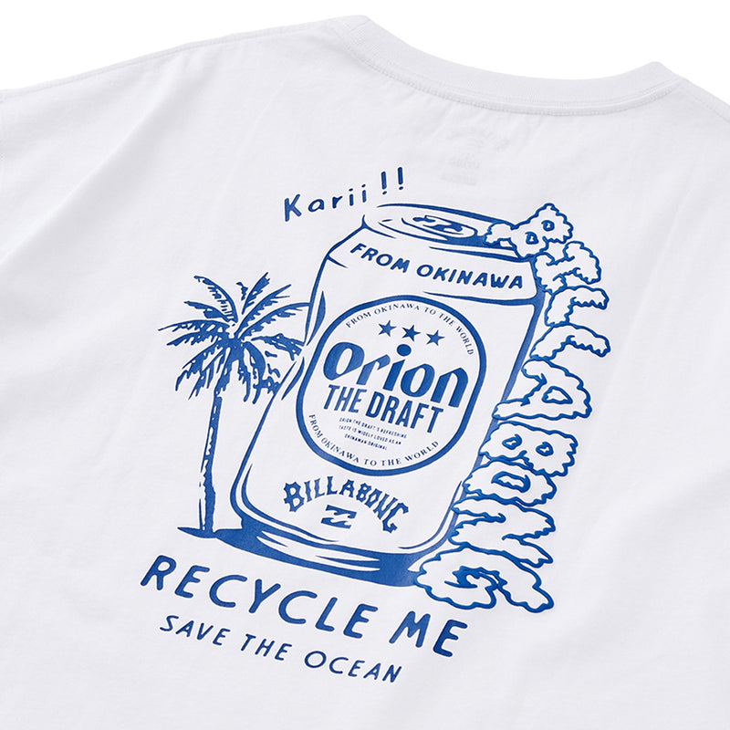 【BILLABONG × ORION】ルーズクロップドTシャツ RECYCLE ME （カラー：BLACK）